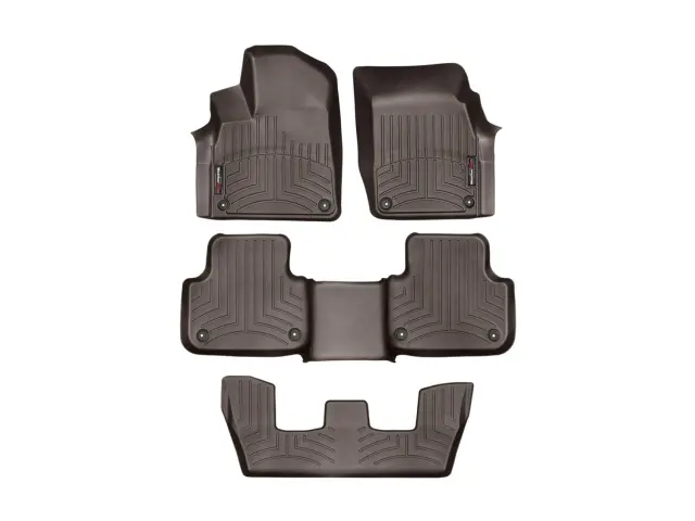 47887123 - Accessories: Front &amp; Rear &amp; Rear Cocoa FloorLiner™ DigitalFit® for WeatherTech Image