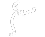 2215011891 - Radiator: Coolant Filling Hose for Mercedes-Benz Image