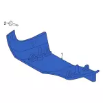 PC3Z16A039AA - Body: Rear Molding for Ford: F-250 Super Duty, F-350 Super Duty, F-450 Super Duty Image