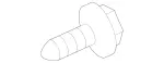 119903201 - Bumper/Fender/Hood: Hexagonal Head Screw for Mercedes-Benz: 180A, 180b, 220a, 250, 300S, A220, A35 AMG, B Electric Drive, B250e, C350e, C400, C43 AMG, C450 AMG, C63 AMG, C63 AMG S, CL500, CL55 AMG, CL550, CL600, CL63 AMG, CL65 AMG, CLA250, CLA35 AMG, CLA45 AMG, CLA45 AMG S, CLK320, CLK350, CLK500, CLK55 AMG, CLS500, CLS55 AMG, CLS550, CLS63 AMG, E320, E430, E500, E55 AMG, EQB 250+, EQB 300, EQB 350, EQE 350+, EQE 500, GLA250, GLA35 AMG, GLA45 AMG, GLB250, GLB35 AMG, S350, S400, S430, S500, S55 AMG, S550, S600, S63 AMG, SL500, SL55 AMG, SL550, SL600, SL63 AMG, SL65 AMG, SLK230, SLK280, SLK300, SLK320 Image