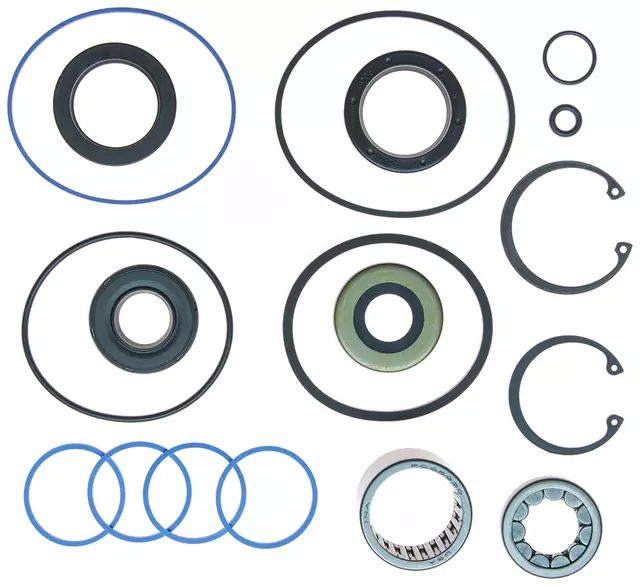 36348485 - Steering: Steering Gear Pinion Shaft Seal Kit with Bearing, Seals, and Snap Ring for Ford: Bronco, Bronco II, Country Squire, Crown Victoria, E-150 Econoline, E-150 Econoline Club Wagon, E-250 Econoline, E-250 Econoline Club Wagon, E-350 Econoline, E-350 Econoline Club Wagon, Explorer, F-150, F-250, F-350, LTD Crown Victoria, Ranger | Lincoln: Town Car | Mazda: Navajo | Mercury: Colony Park, Grand Marquis Image