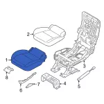 KT1Z1763805GD - Body: Cushion Cover for Ford Image