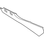 GA1Z5804608CF - Body: Side Trim Panel for Lincoln: MKX, Nautilus Image