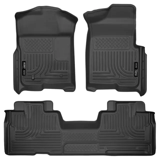 98341 - : Weatherbeater - Front &amp; 2nd Seat Floor Liners (Footwell Coverage) for Husky Liners Image