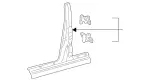 2106301511 - Side Panels: Pillar for Mercedes-Benz Image