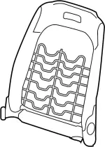 871045DA0A - : Seat Back Frame for INFINITI: QX30 Image