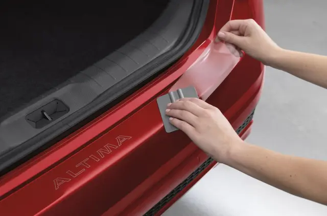 T99B26CA0A - Exterior: Rear Bumper Protector - Clear for Nissan: Altima Image