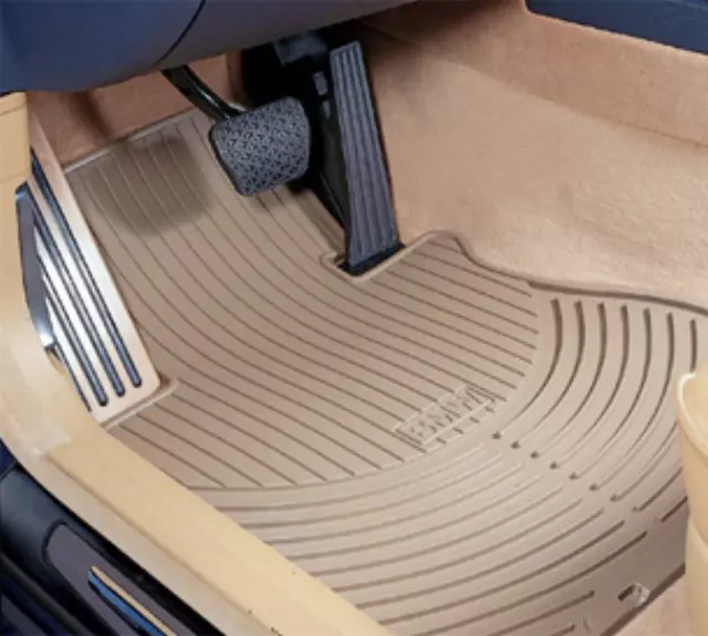 82110305177 - Interior: All Weather Rubber Floor Mats - Rear - Beige for BMW: X3 Image