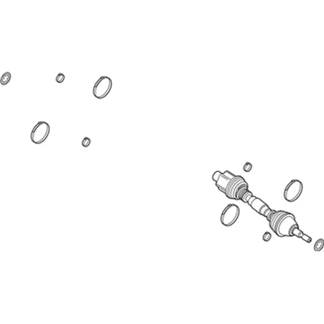 Axle Assembly - Ford (K2GZ-3B436-AK)