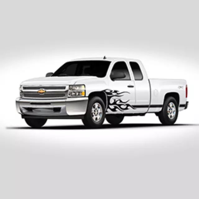 19302433 - Exterior: Exterior Trim, Side Flames for Chevrolet: Silverado 1500, Silverado 2500 HD, Silverado 3500 HD Image