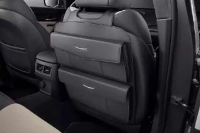 84183290 - Interior: Seat Back Organizer - Jet Black for Cadillac: CT4, CT5, Escalade, Escalade ESV, XT4, XT5, XT6 Image