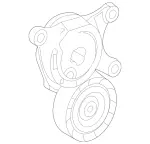 2822001301 - : Belt Tensioner for Mercedes-Benz: 180A, 180b, 220a, A220, A35 AMG, CLA250, CLA35 AMG, GLA250, GLA35 AMG, GLB250, GLB35 AMG Image