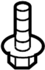 141400071 - Electrical: High Mount Lamp Screw for Infiniti Image