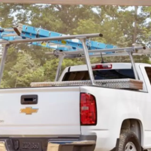 19299113 - Hauling: Ladder Rack - Cantilever Cab Over Extension for Chevrolet: Colorado, Silverado 1500, Silverado 1500 Classic, Silverado 1500 HD Classic, Silverado 1500 LD, Silverado 2500 HD, Silverado 2500 HD Classic, Silverado 3500 Classic, Silverado 3500 HD | GMC: Canyon, Sierra 1500, Sierra 1500 Classic, Sierra 1500 HD Classic, Sierra 1500 Limited, Sierra 2500 HD, Sierra 2500 HD Classic, Sierra 3500 Classic, Sierra 3500 HD Image