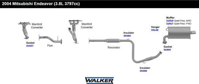 31537 - Gaskets: Exhaust Pipe Flange Gasket for Walker Exhaust Image