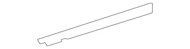 2047354565 - Rear Doors: Sealing Rail for Mercedes-Benz: C250, C300, C350 Image image