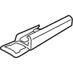 DS7Z5461749AJ - Body: Track Cover for Lincoln: MKZ Image