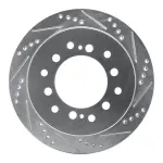 63176127R - : DFC Brake Rotor - Drilled and Slotted - Silver for DYNAMIC FRICTION Image