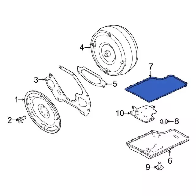 Transmsson Flter Gasket Kt For FORD F150 Lncoln Mercury Expedton