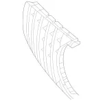 1908855402 - Attachment Parts: Ventilation Grille for Mercedes-Benz Image