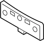 962101BA0B - Body: License Bracket for INFINITI: EX35, EX37, QX50 Image