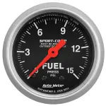 3311 - : GAUGE, FUEL PRESSURE, 2 1/16", 15PSI, MECHANICAL, SPORT-COMP for AutoMeter Image