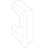 4637430600 - Rear Door: Lock Wedge for Mercedes-Benz: G500, G550, G580, G63 4x4 Squared AMG, G63 AMG Image