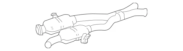 251490371564 - : Muffler System for Mercedes-Benz Image