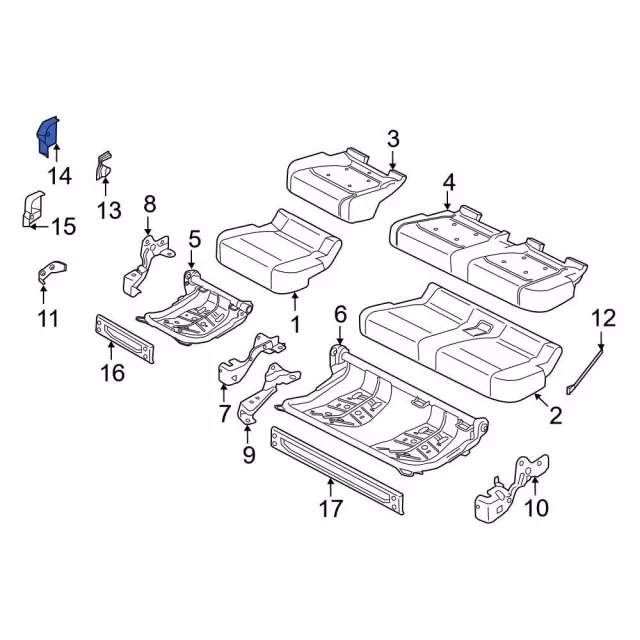 ML3Z1661350AD - Body: Lower Trim for Ford: F-150, F-150 Lightning, F-250 Super Duty, F-350 Super Duty, F-450 Super Duty Image