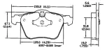 13057196 - : Disc Brake Pad Set for OmniParts Image