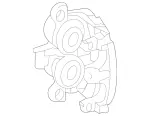 1664210681 - Brake System: Piston Housing for Mercedes-Benz: GLE300d, GLE350, GLE400, GLE43 AMG, GLE450 AMG, GLE550e, GLE63 AMG S, ML250, ML350, ML400 Image