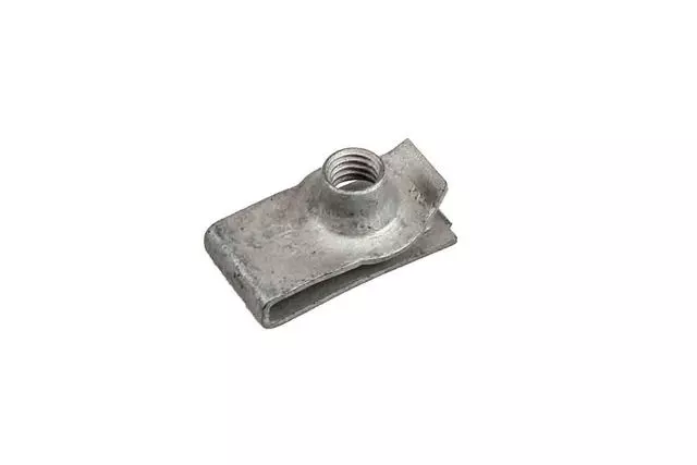 11570097 - Body: Bumper Cover Retainer Nut for Buick: Enclave, Terraza | Cadillac: ATS, CT5, CT6, CTS, DeVille, SRX, XLR | Chevrolet: Bolt EV, Cobalt, Colorado, Corvette, Equinox, HHR, Impala, Impala Limited, Silverado 1500, Silverado 2500 HD, Silverado 3500 HD, SSR, Traverse, Traverse Limited, Uplander, Volt | GMC: Acadia, Canyon, Sierra 1500, Sierra 2500 HD, Sierra 3500 HD, Terrain | Hummer: H2, H3T | Pontiac: G5, G6, Montana, Solstice, Torrent | Saturn: Aura, Ion, Outlook, Relay, SC1, SC2, Sky, SL, SL1, SL2, SW1, SW2 Image
