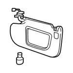 FT4Z5804104XL - : Visor for Lincoln: Nautilus Image