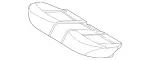 2079100750 - : Seat Cushion Pad for Mercedes-Benz: E 350, E 400, E 550 Image