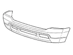 F81Z17757GA - Body: Bumper for Ford: F-250 Super Duty, F-350 Super Duty, F-450 Super Duty, F-550 Super Duty Image