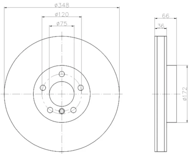 355119261 - : Disc Brake Rotor for Hella Pagid Image