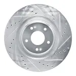 63103061R - : DFC Brake Rotor - Drilled and Slotted - Silver for DYNAMIC FRICTION Image