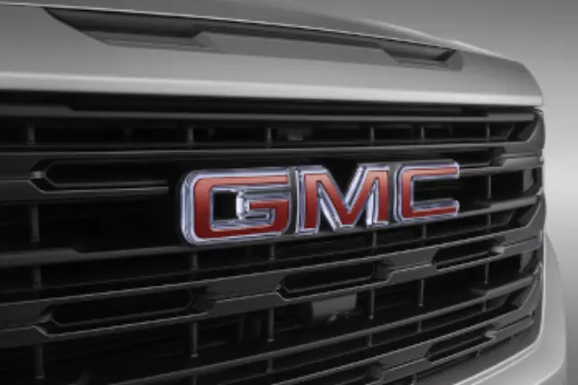 84926568 - Exterior: Exterior Emblem Front Illuminated Gmc, Red for GM Image
