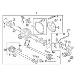 MB3Z4141G - : Differential Carrier Assembly for Ford: Bronco Image