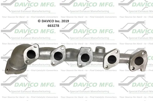 663278 - Exhaust: Stand alone Exact-Fit exhaust manifold for DAVICO CONVERTERS Image