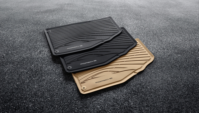 98104480043OP1 - Interior: All-Weather Floor Mats - Gray for Porsche: 718 Boxster, 718 Cayman, 911, Boxster, Cayman Image