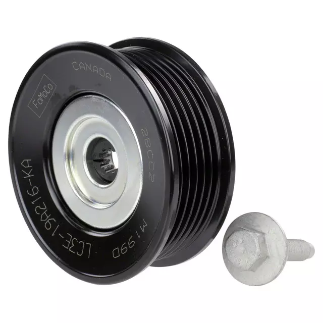 LC3Z8678A - : Pulley for Ford: E-350 Super Duty, E-450 Super Duty, F-250 Super Duty, F-350 Super Duty, F-450 Super Duty, F-550 Super Duty Image