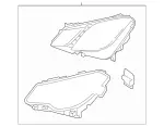 207820846164 - Electrical System: Headlamp Assembly - Right, Front Right Right for Mercedes-Benz: E550 Image