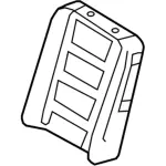 8A8Z7464811B - Body: Seat Back Pad for Ford: Flex Image