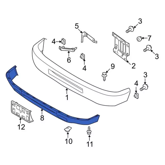 LC2Z17626AA - Body: Valance Panel for Ford: E-350 Super Duty, E-450 Super Duty Image