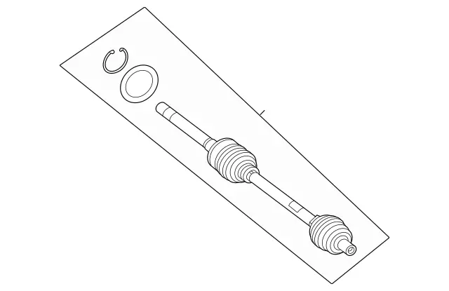 1673308901 - Front Axle: Front Axle Shaft for Mercedes-Benz: GLE53 AMG, GLE580, GLE63 AMG S, GLS450, GLS580, GLS63 AMG, Maybach GLS600 Image image