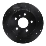 63345013R - : DFC Brake Rotor - Drilled and Slotted - Black for DYNAMIC FRICTION Image