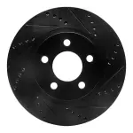 63354171R - : DFC Brake Rotor - Drilled and Slotted - Black for DYNAMIC FRICTION Image