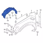 ML3Z16102Q - : Fender Liner for Ford: F-150 Image