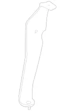 2303201043 - Springs, Suspension and Hydraulics: Holder for Mercedes-Benz: SL500, SL55 AMG, SL550, SL600, SL63 AMG, SL65 AMG Image